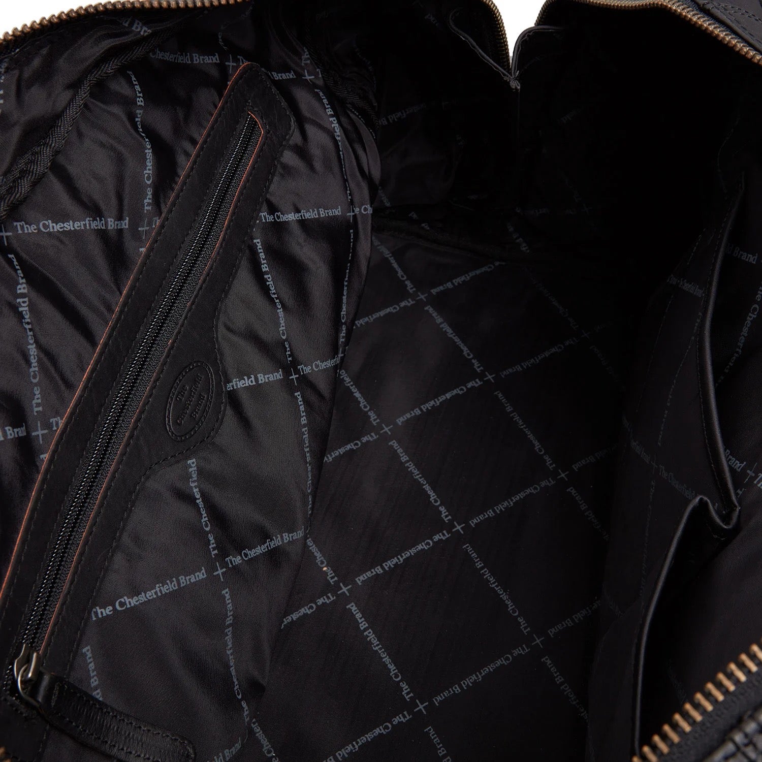 Leder Reisetasche Schwarz Perth