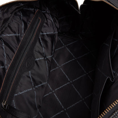 Leder Reisetasche Schwarz Perth