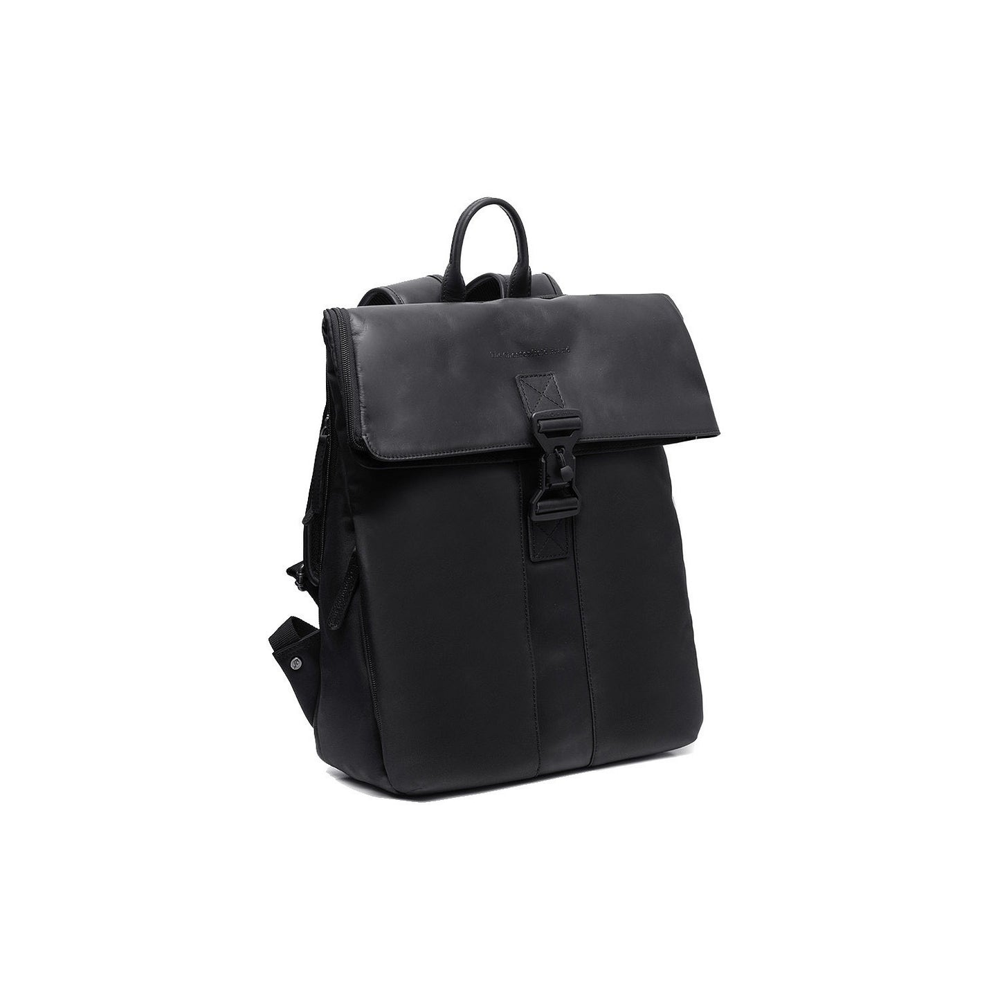 Leder Rucksack Trondheim schwarz