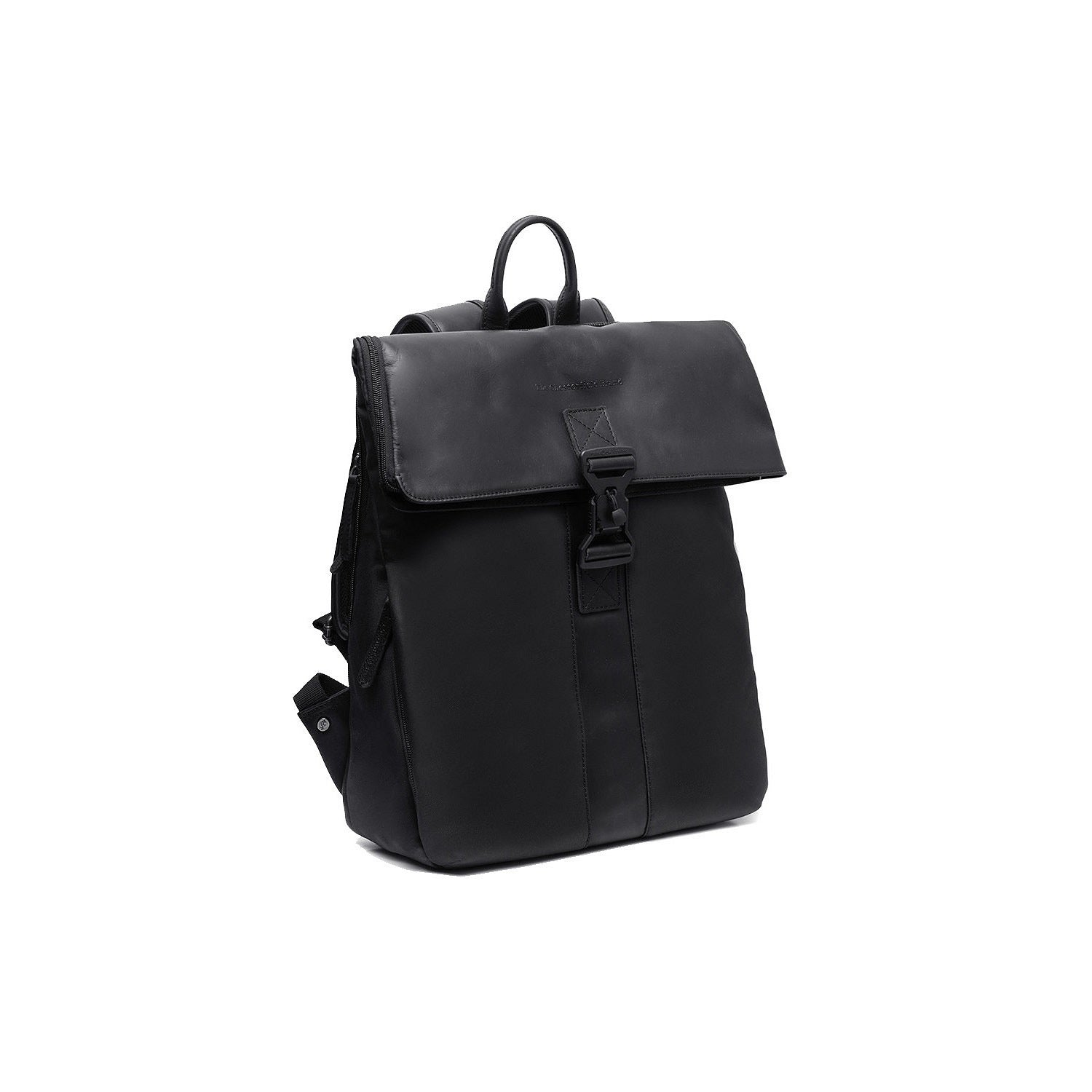 Leder Rucksack Trondheim schwarz