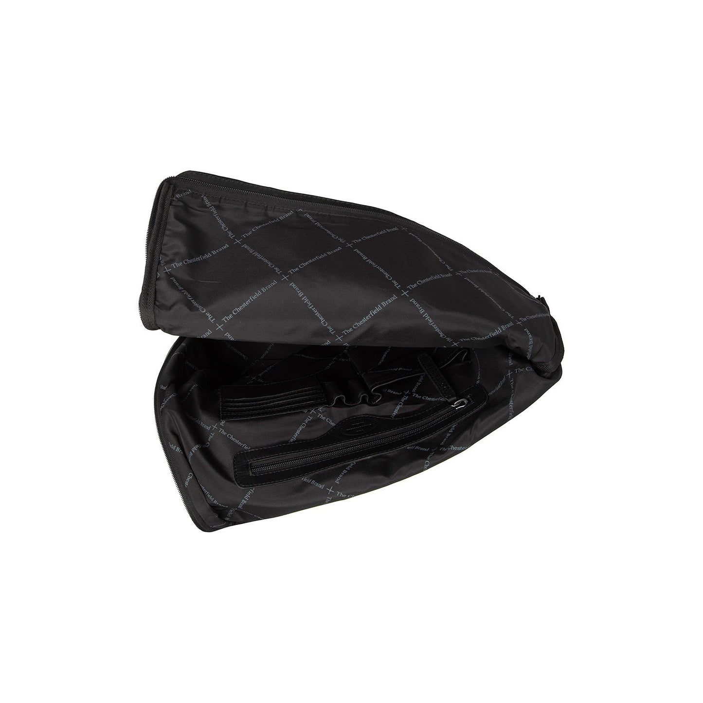 Leder Rucksack Trondheim schwarz