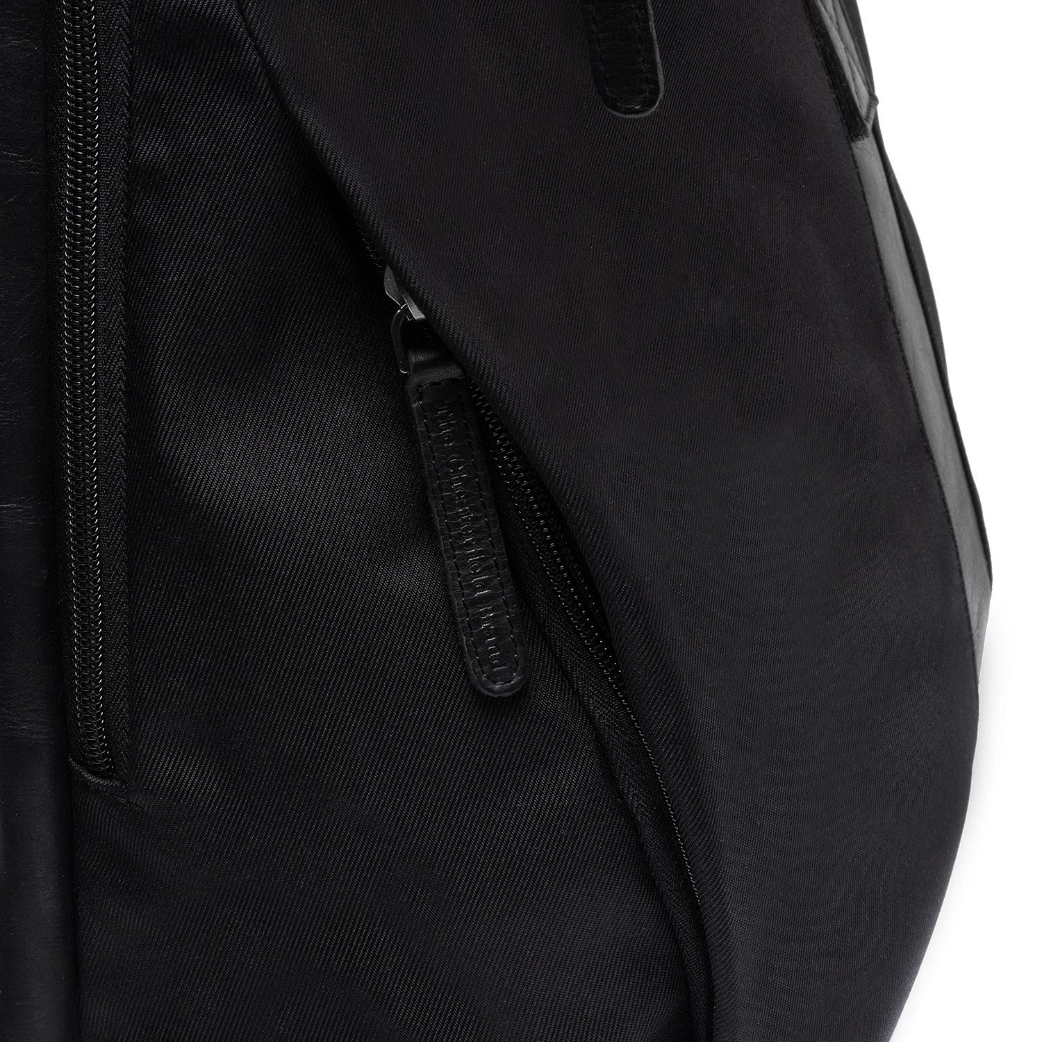 Leder Rucksack Trondheim schwarz