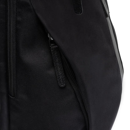 Leder Rucksack Trondheim schwarz
