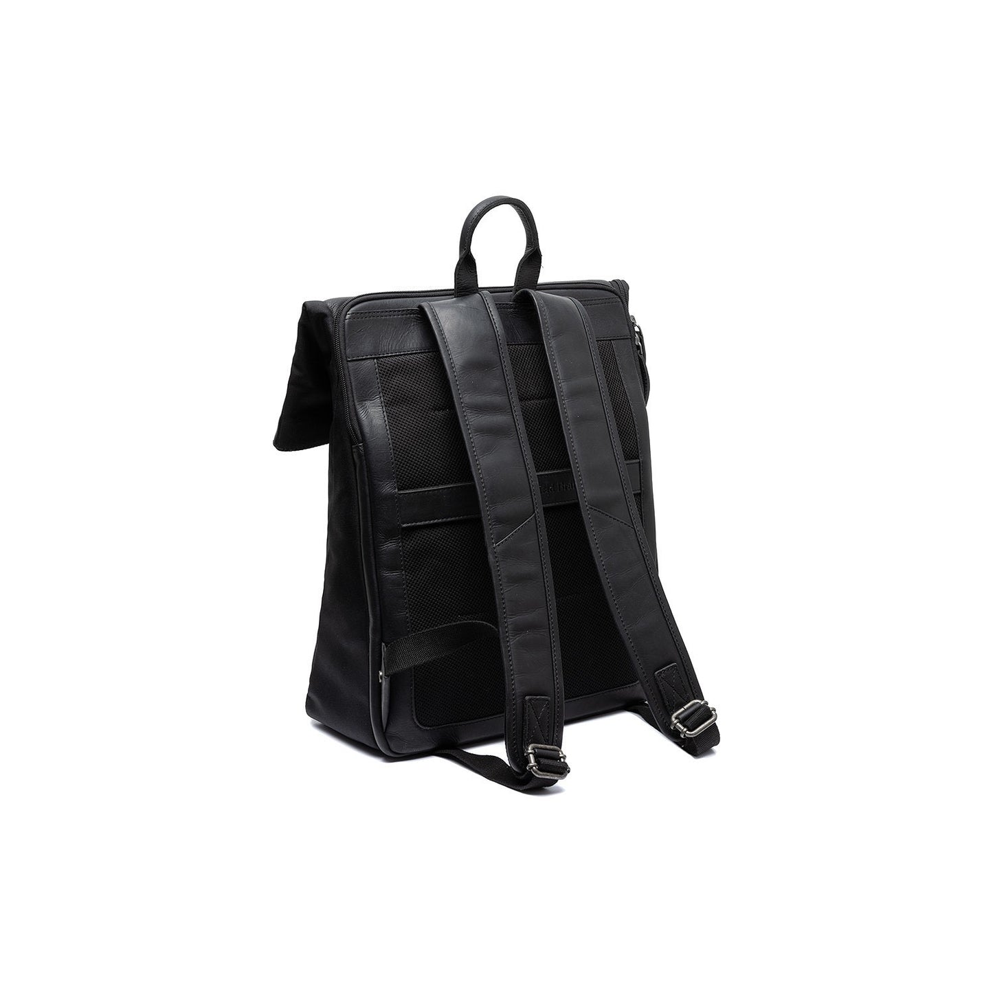 Leder Rucksack Trondheim schwarz