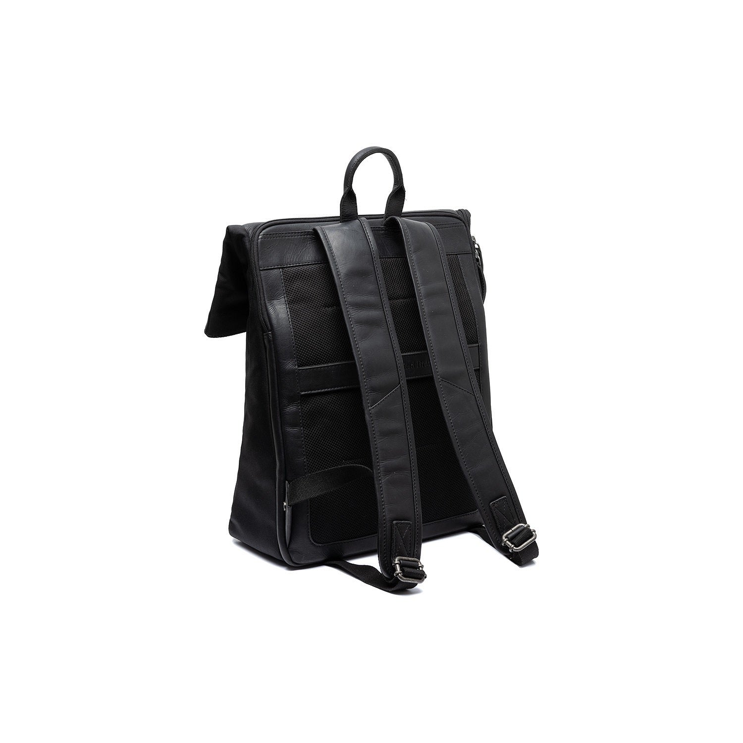 Leder Rucksack Trondheim schwarz