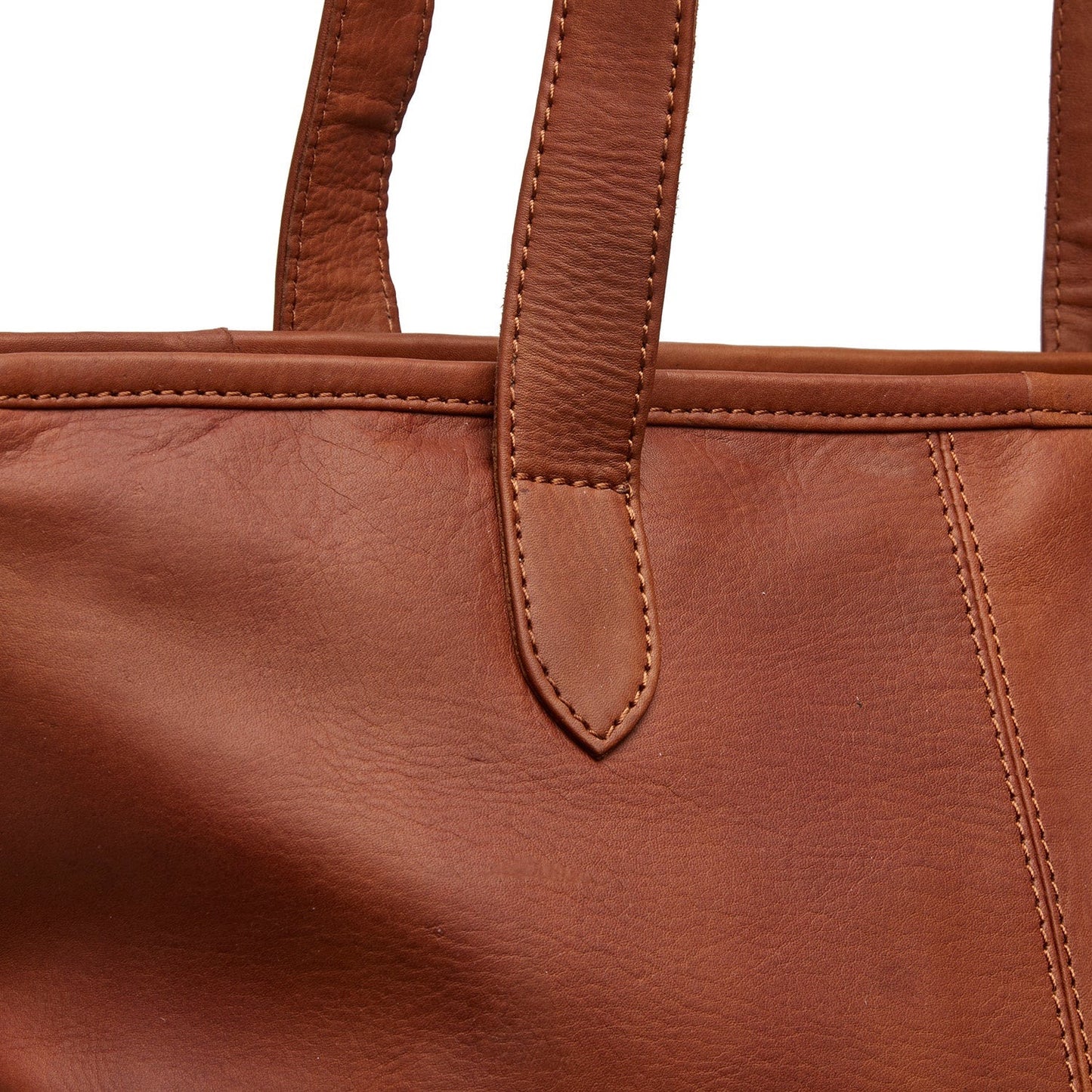 Leder Shopper Cognac Monza