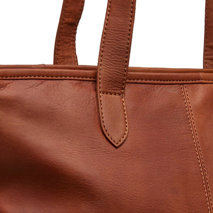 Leder Shopper Cognac Monza