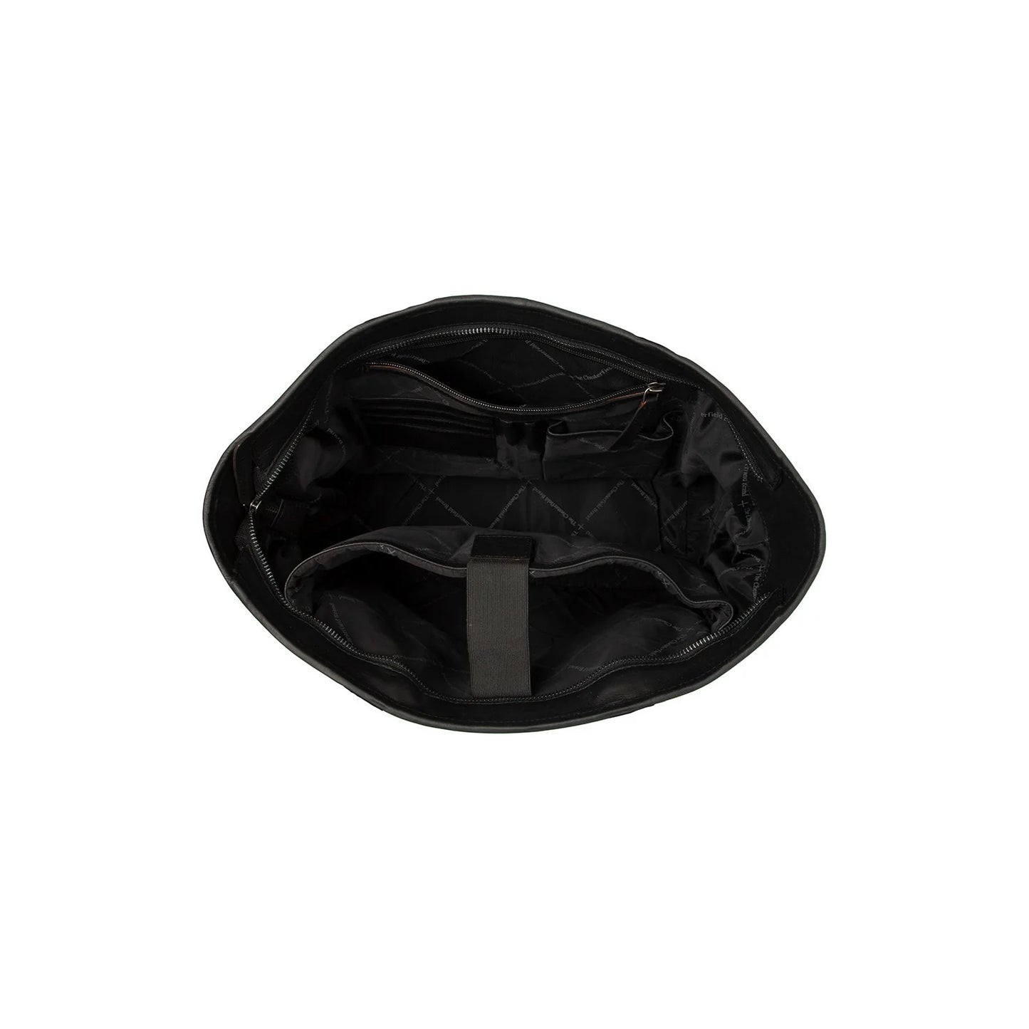 Leder Shopper Schwarz Monza