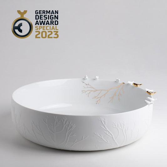 PORZELLANGESCHICHTEN "GROSSE VOGELSCHWARM SCHALE"