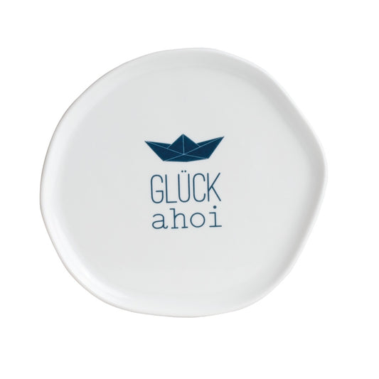 Räder MEERESRAUSCHEN. Teller Glück ahoi