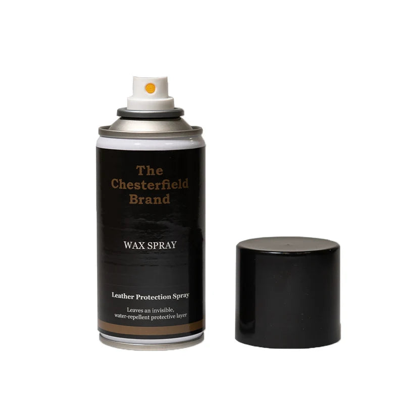 The Chesterfield Brand Wax Spray 150 ml – geöffnete Dose ohne Deckel, Sprühkopf sichtbar
