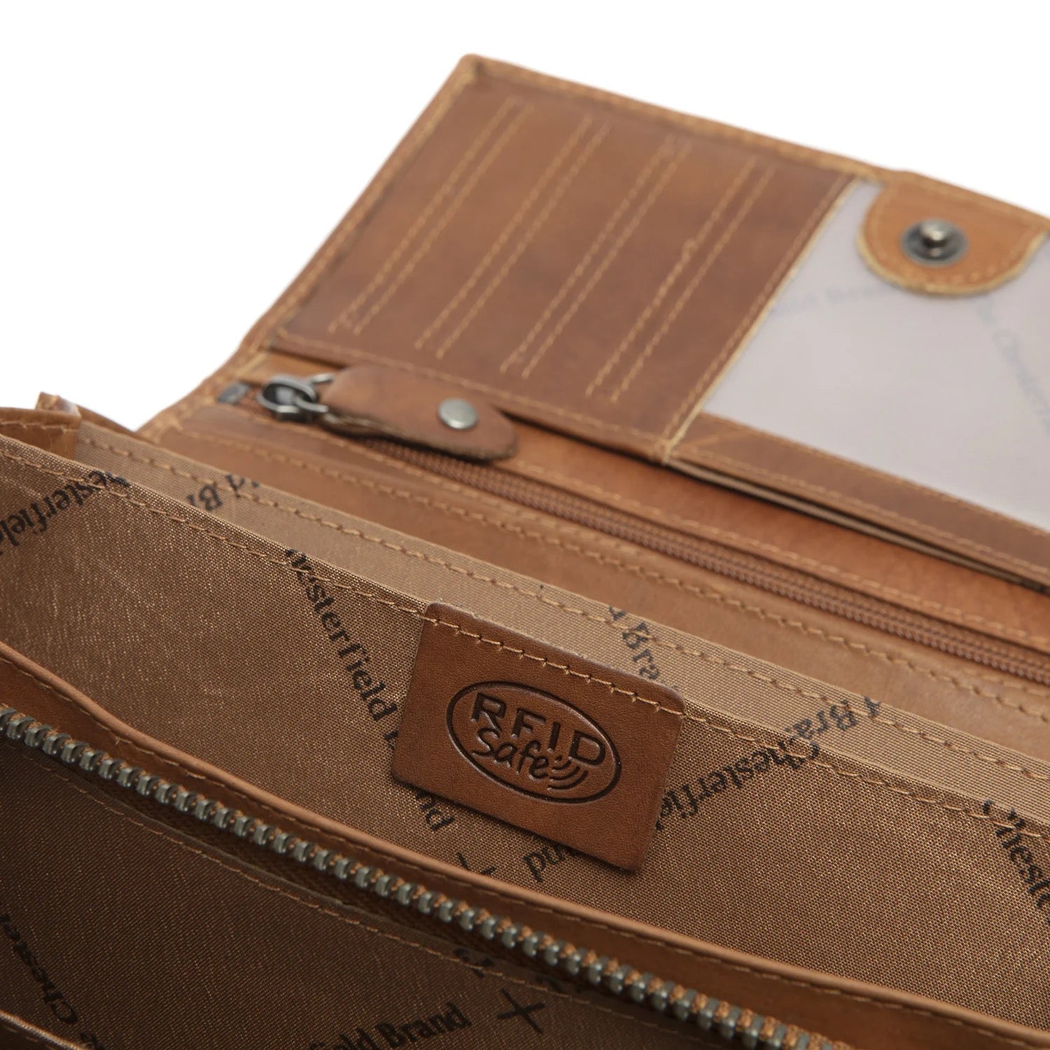 Leder Damenbörse Mirthe - cognac