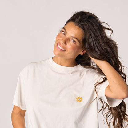 Damen T-Shirt Bio-Baumwolle Weiß Größe M – BILLYBELT