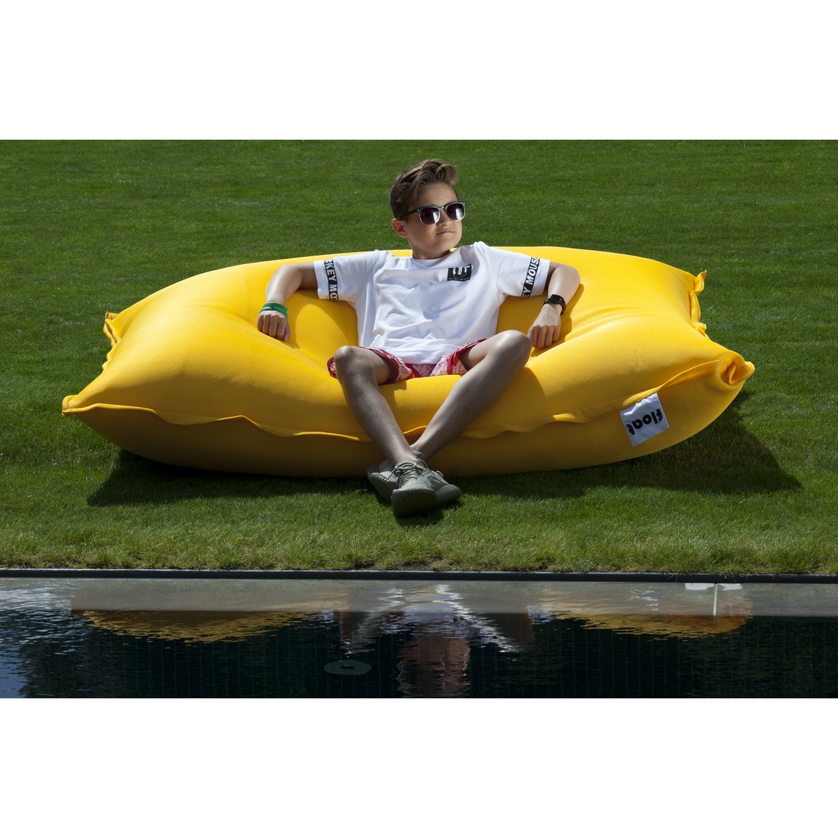 FLOAT BEAN BAG SCHWIMMBAD - gelb - HOLE-X-WORLD