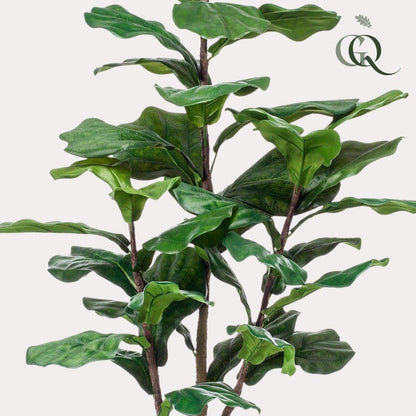 Künstliche Pflanze - Ficus Lyrata - Tabakpflanze - 125 cm - HOLE-X-WORLD