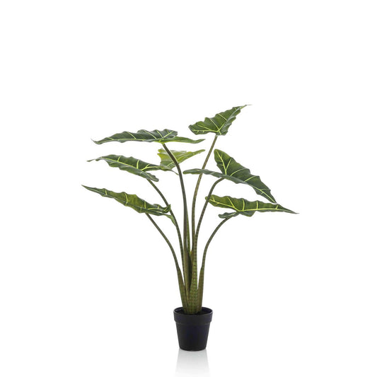 Künstliche Pflanze - Alocasia Frydek - Elefantenohr - 90 cm