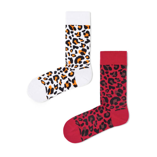 2-er Pack Socken im Leopard Design -BIO - nachhaltig und fair hergestellt - Trendy