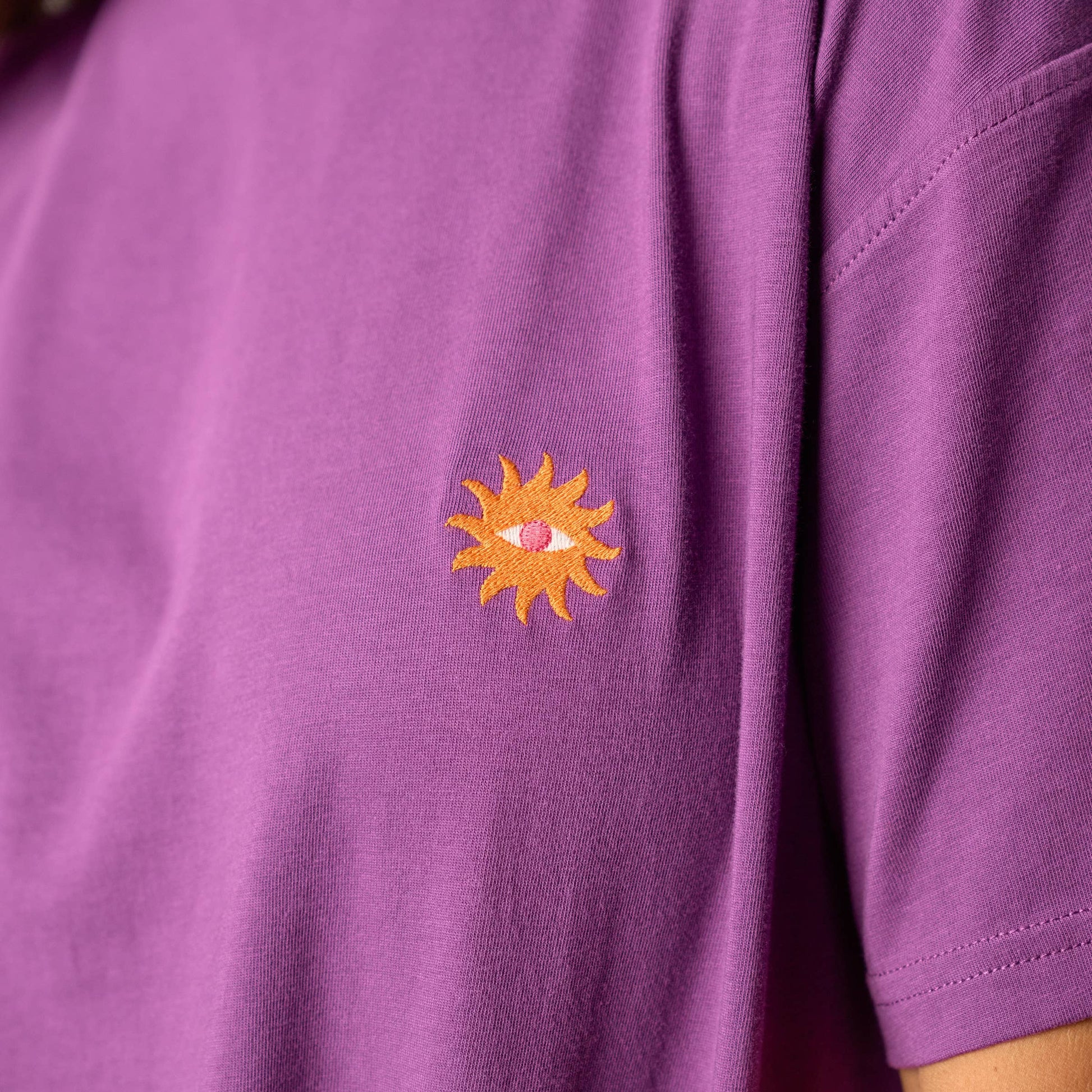 Damen T-Shirt Bio-Baumwolle Violett Größe S – BILLYBELT