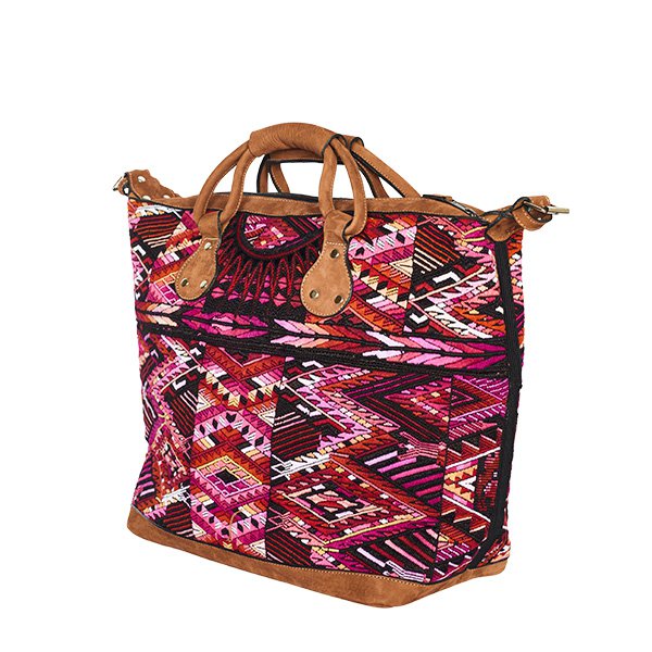 WEEKENDER HUIPIL GROß | ROSA AZTEK