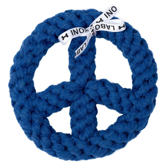Paulchen Peace Rope Toy - Dog Blue 17x17x3 cm