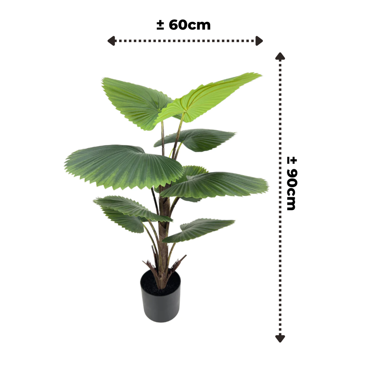 Künstliche Fächerpalme 90cm