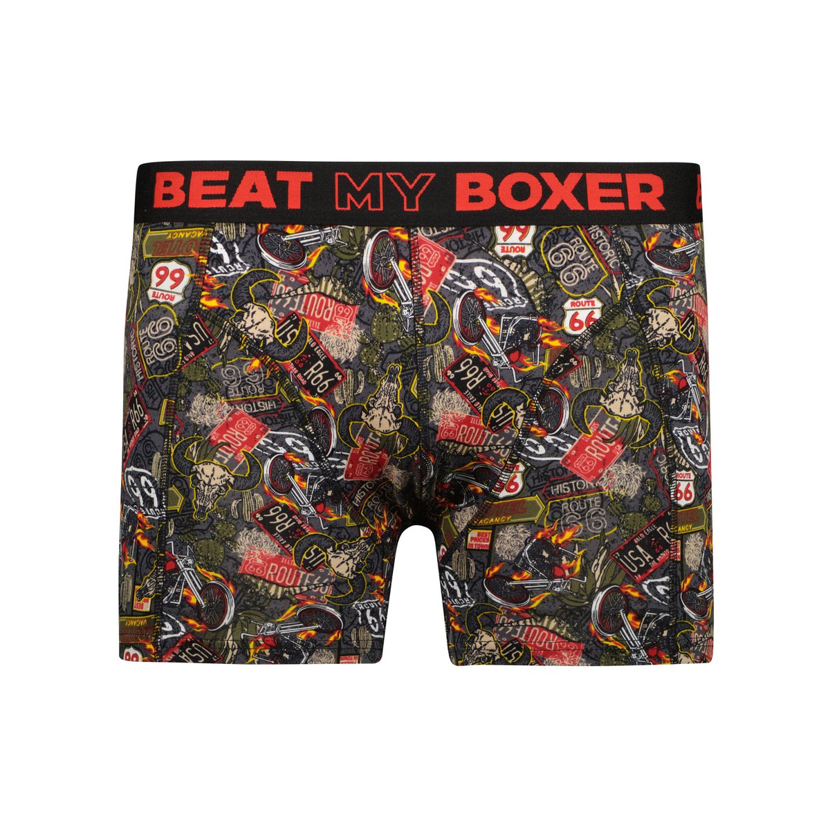 ROUTE 66 | Herren-Boxershorts | Beat My Boxer - HOLE-X-WORLD