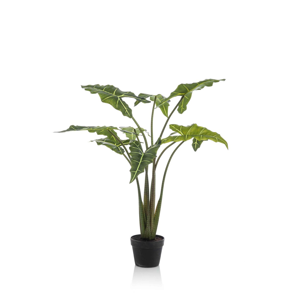 Künstliche Pflanze - Alocasia Frydek - Elefantenohr - 100 cm