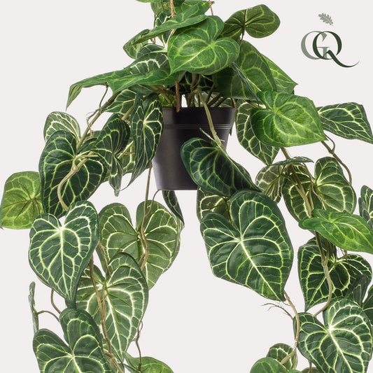 Kunstpflanze - Anthurium Clarinervium - Venenpflanze - 80 cm