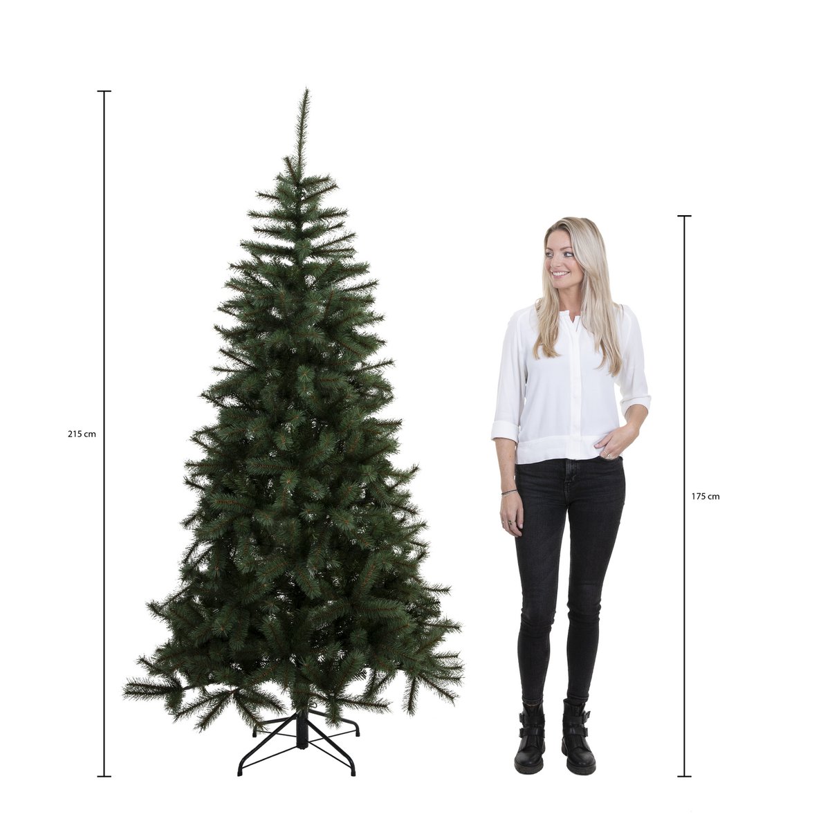 Brampton Künstlicher Weihnachtsbaum – H215 x Ø142 cm – Grün