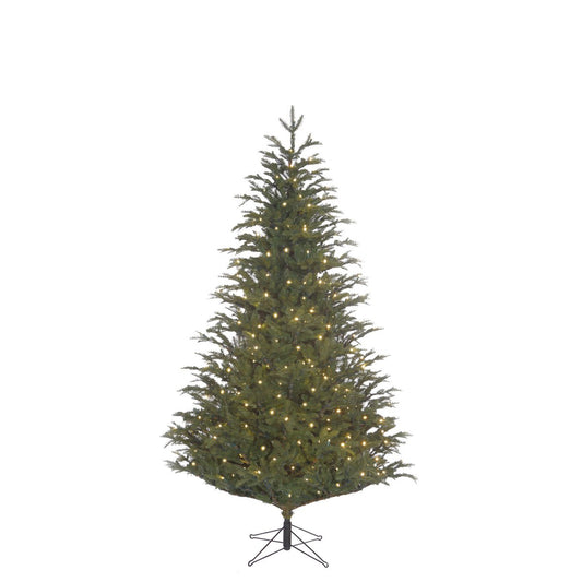 Künstlicher Weihnachtsbaum Vancouver mit LED-Beleuchtung – H185 x Ø124 cm – Grün - HOLE-X-WORLD