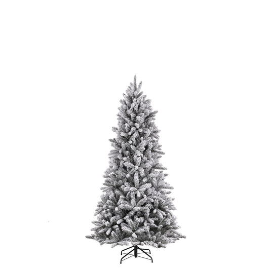 Snowdon Künstlicher Weihnachtsbaum – H155 x Ø102 cm – Grün gefrostet - HOLE-X-WORLD