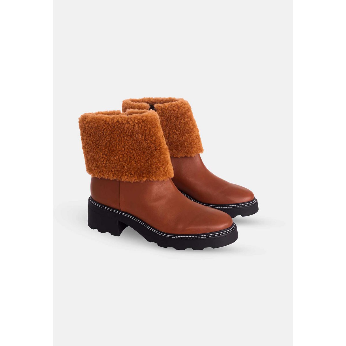 Mangará Andira Stiefeletten – Stilvolles Shearling-Detail