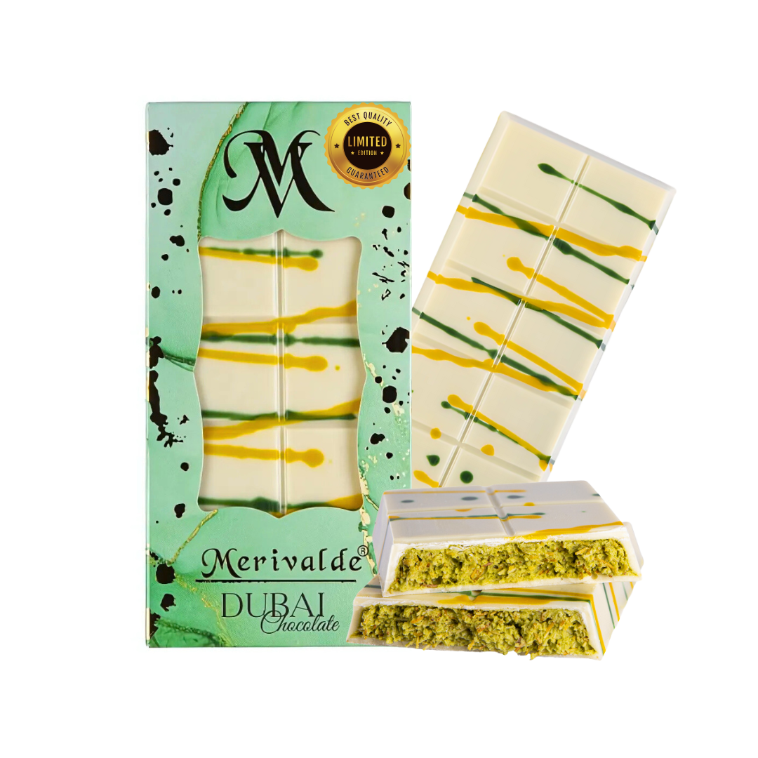 Merivalde Premium Dubai Schokolade - Limited White Edition - 200g