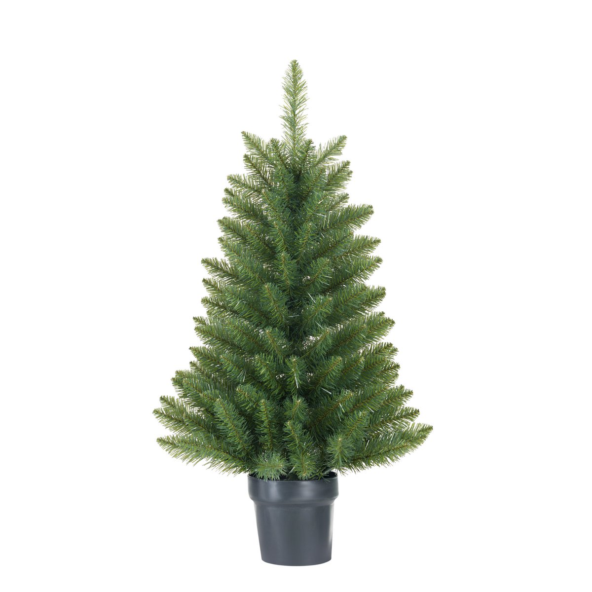 Riverton Künstlicher Weihnachtsbaum im Topf – H90 x Ø58 cm – Grün - HOLE-X-WORLD