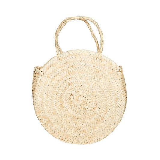 RAFFIA-TASCHE | Runde Tasche