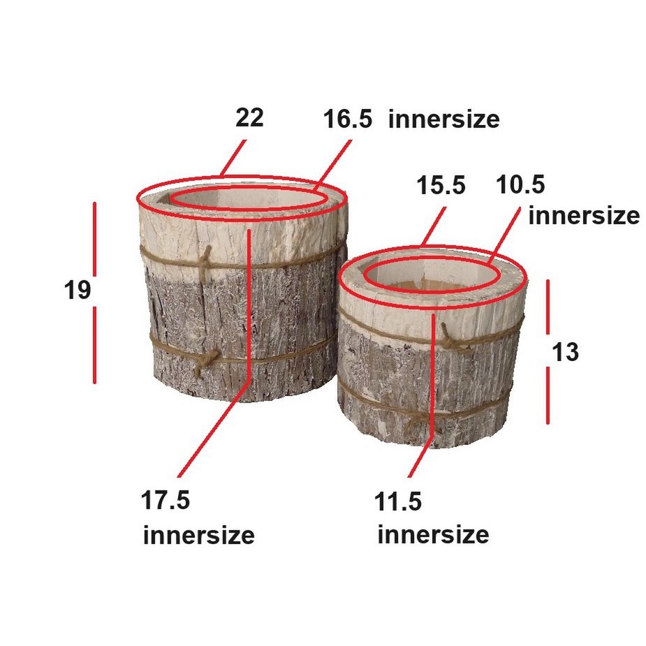 Topfrinde Zyl weiß Set/2