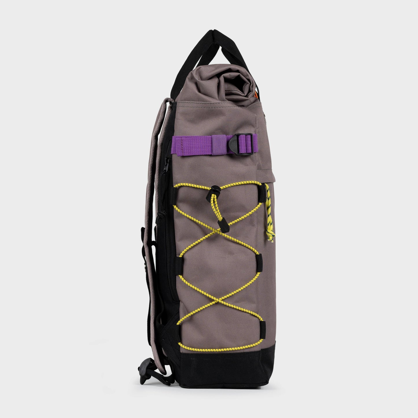 Roll-Top Rucksack aus 100% recyceltem Polyester - Taupe
