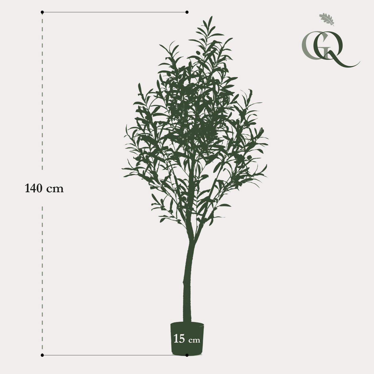 Künstlicher Olivenbaum - Olea europaea - Olivenbaum - 140 cm