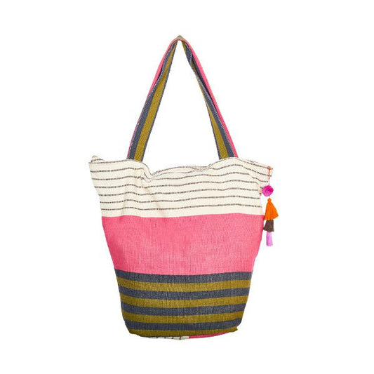 SALSA-TASCHE | POMPOM-TASCHE | ROSA