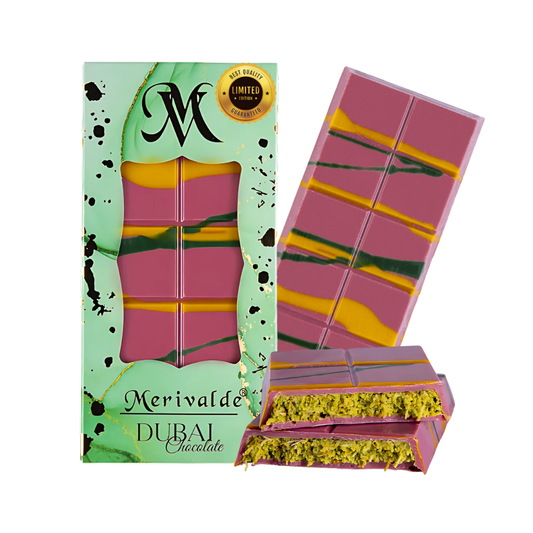 Merivalde Premium Dubai Schokolade - Limited Pink Edition - 200g