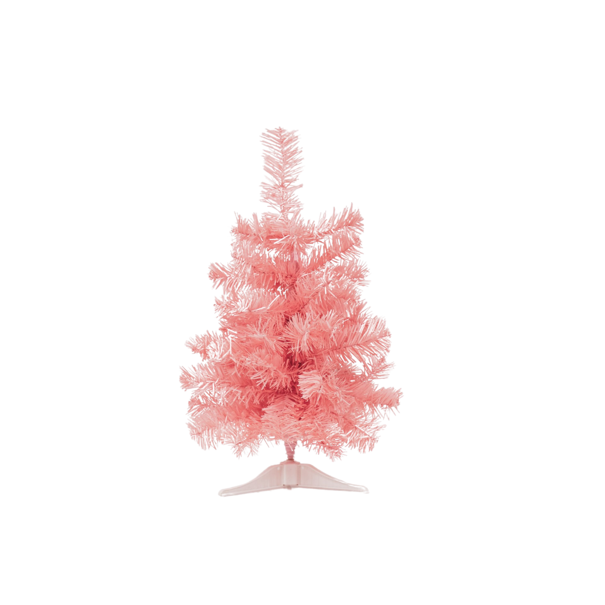 Rosa Weihnachtsbaum mit LED – Der Hingucker für die Feiertage – Weihnachtsbaum mit LED-Lichtern – Rosa – 50 cm - HOLE-X-WORLD