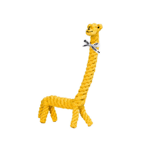 Greta Giraffe Rope Toy - Dog Yellow 18x4x40 cm