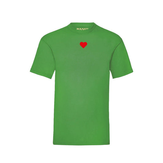 Rotes Samt-Herz-T-Shirt