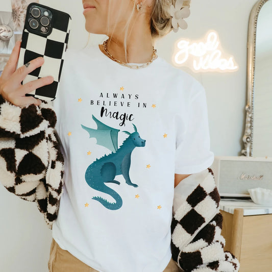 Tilda and Theo - T-Shirt Drache Magic Fantasie - BIOBAUMWOLLE Booklover Magic Shirt