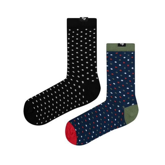 2er Pack Socken mit tollen Punkten in 2 verschiedenen Farben - Hingucker!