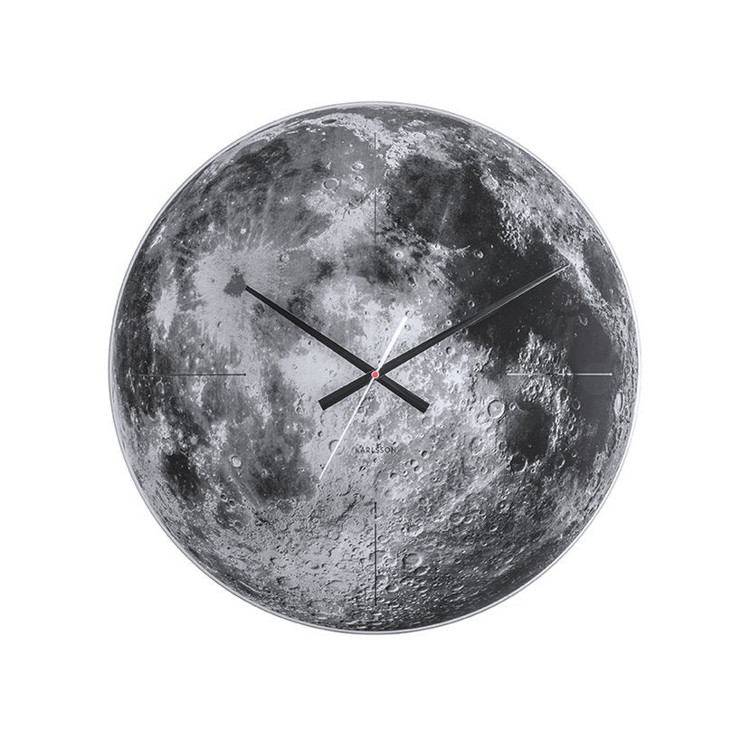 Wanduhr Mond