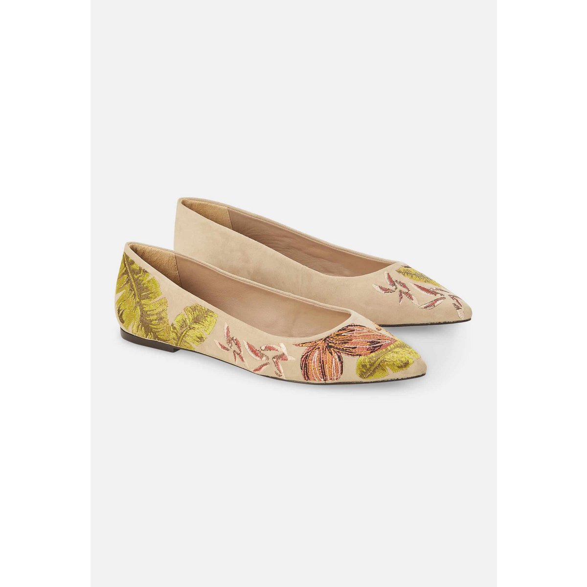 Mangará Pindaiva Ballerinas – Wildleder – Stickerei