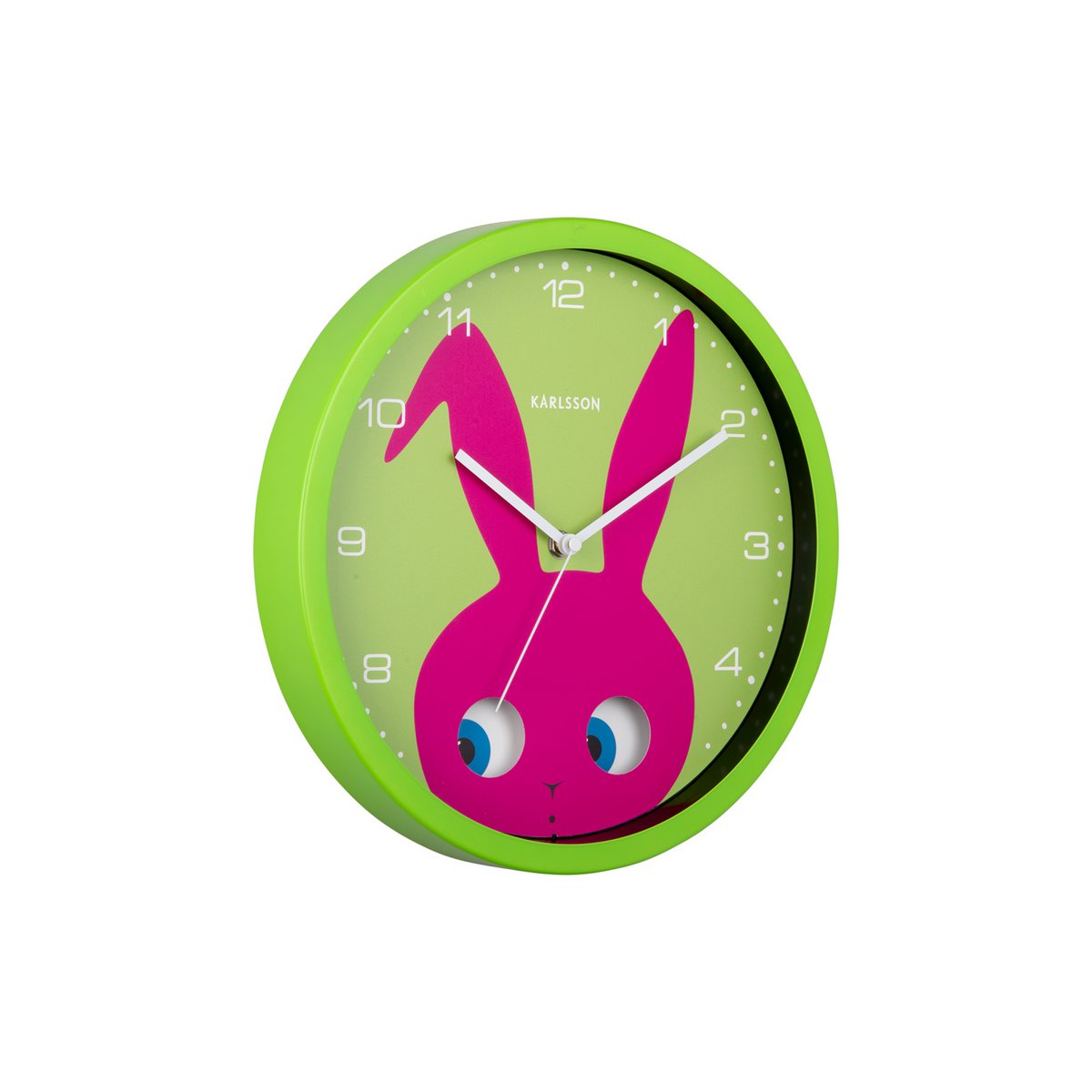 Wanduhr Peekaboo Bunny