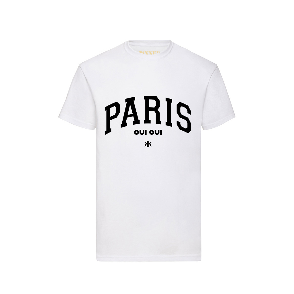 T-Shirt Paris Oui Oui Schwarz - HOLE-X-WORLD