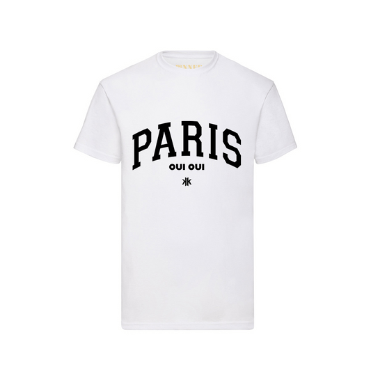 T-Shirt Paris Oui Oui Schwarz - HOLE-X-WORLD